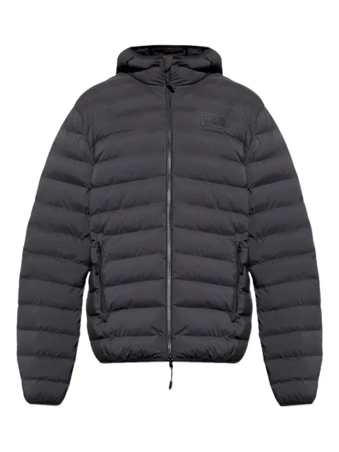 Ea7 Emporio Armani logo-patch padded jacket