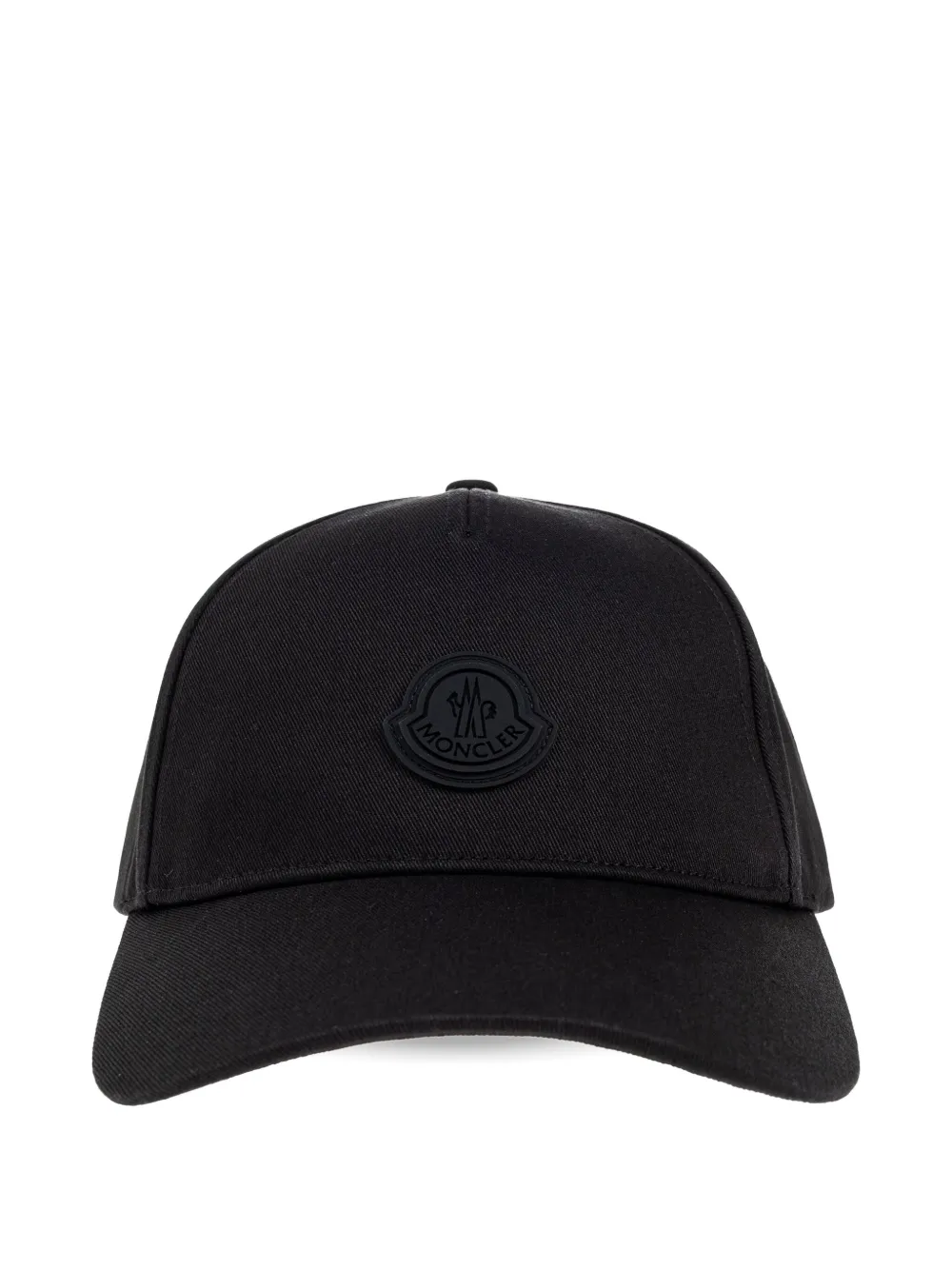 Moncler Honkbalpet met logopatch Zwart