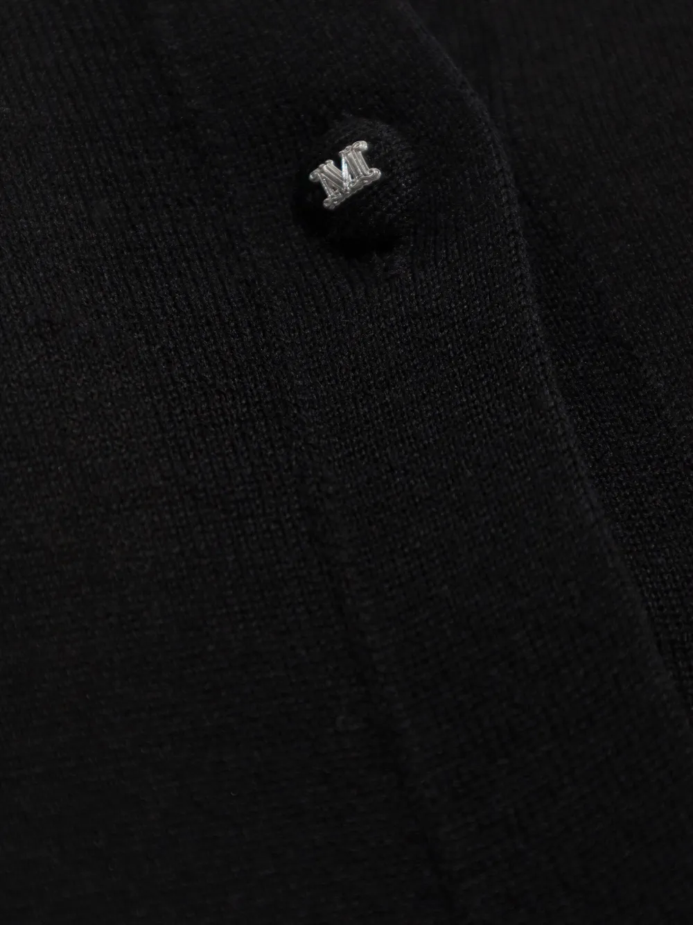 Max Mara Romania Virgin Wool Shirt In Black