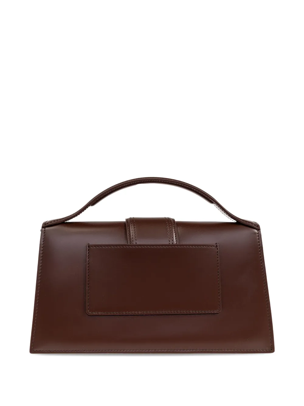 Jacquemus The Big Bambino leren tas met handvat Bruin