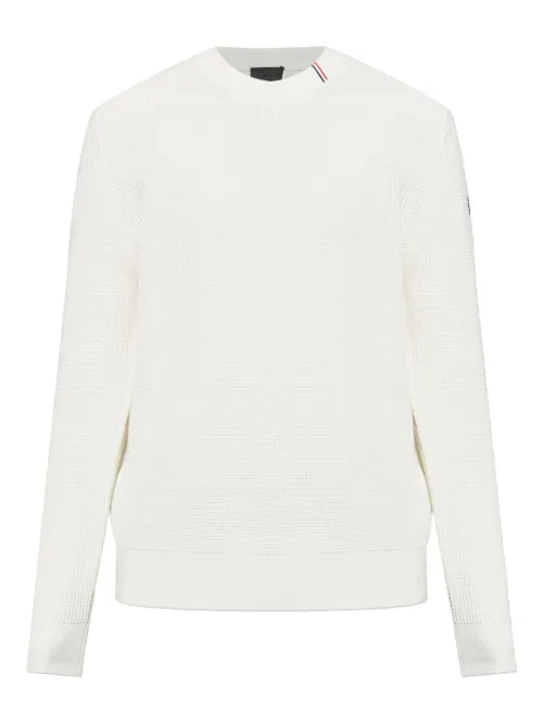 Pull gaufré à patch logo - Moncler - Modalova