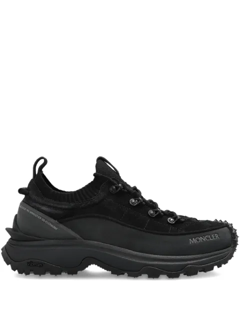 Moncler knitted-panel lace-up trainers