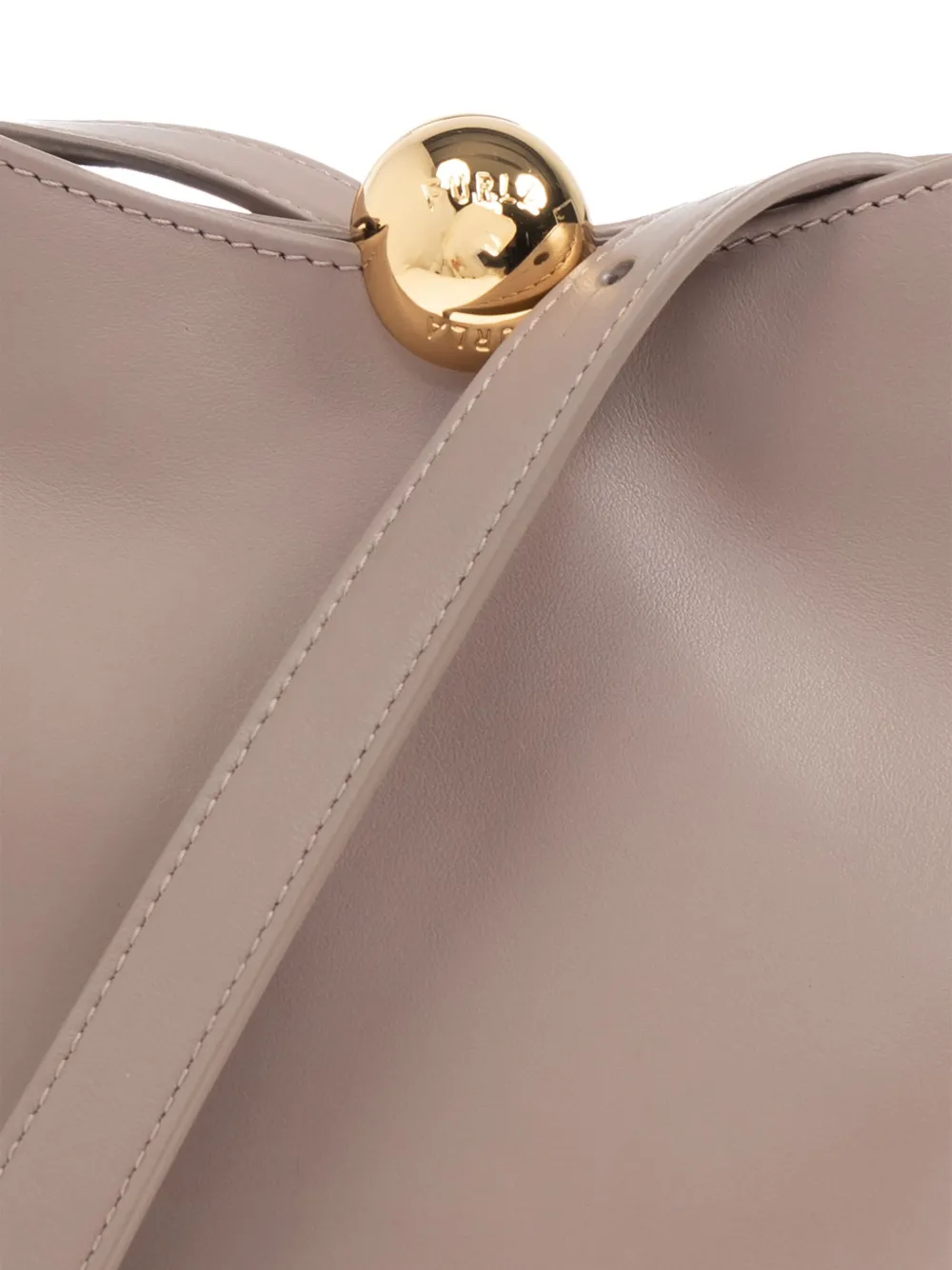 Furla small Sfera Soft leather cross body bag Beige
