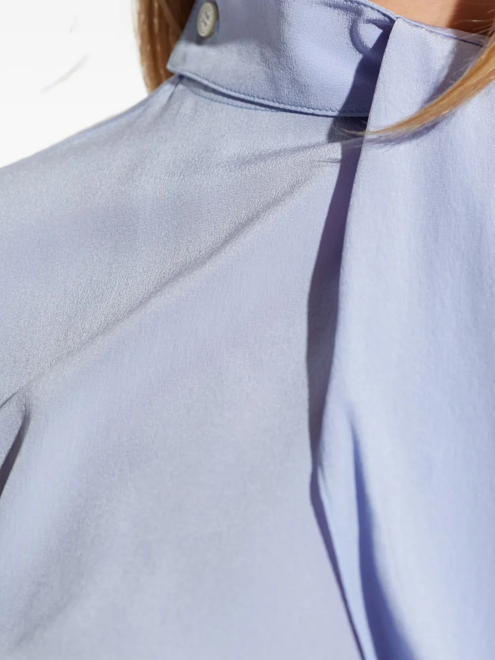 Victoria Beckham Gedrapeerde blouse Blauw