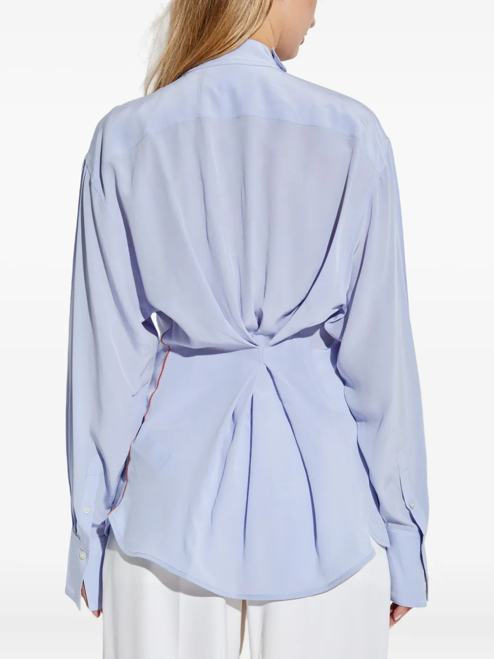 Victoria Beckham Gedrapeerde blouse Blauw