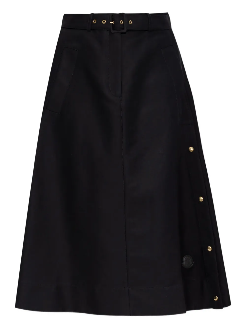 Moncler belted button-fastening midi skirt | Black | Image 1