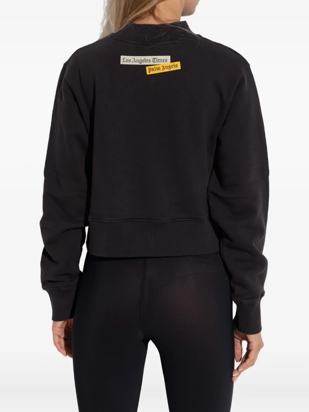 Palm Angels Sweater met tekst Zwart
