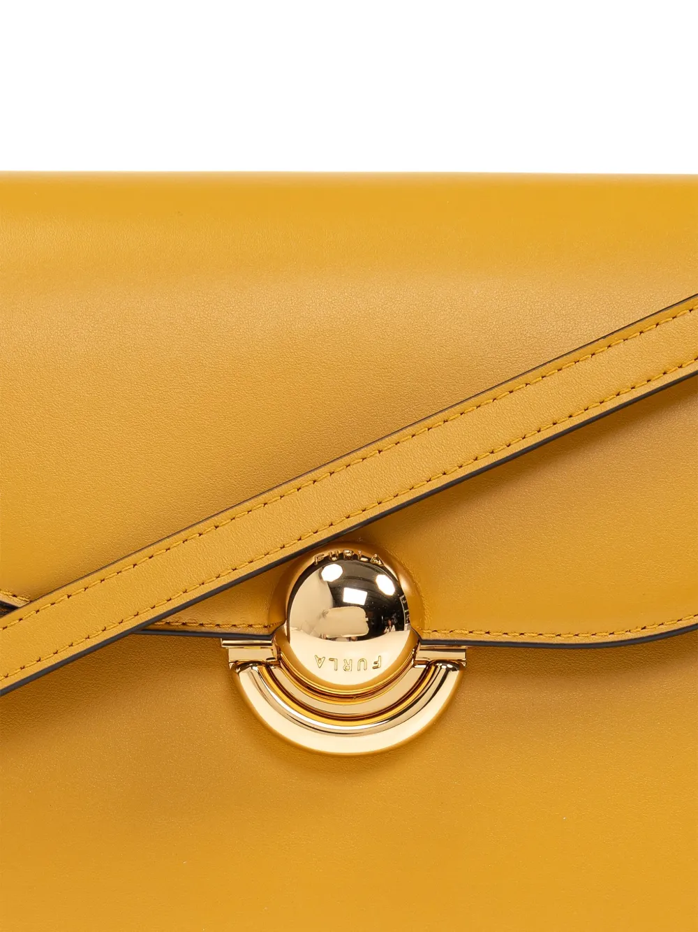 Furla small Sfera leather crossbody bag Geel