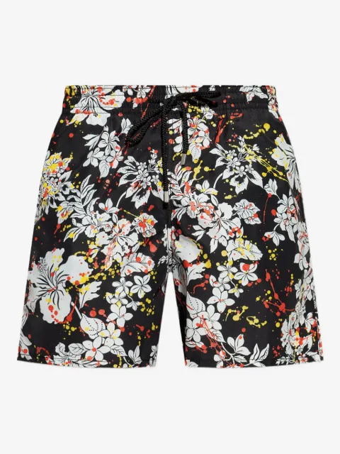 Palm Angels shorts de playa con estampado floral en colaboración con Vilebrequin