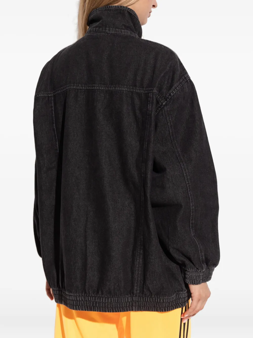 adidas Adilenium denim jack Zwart