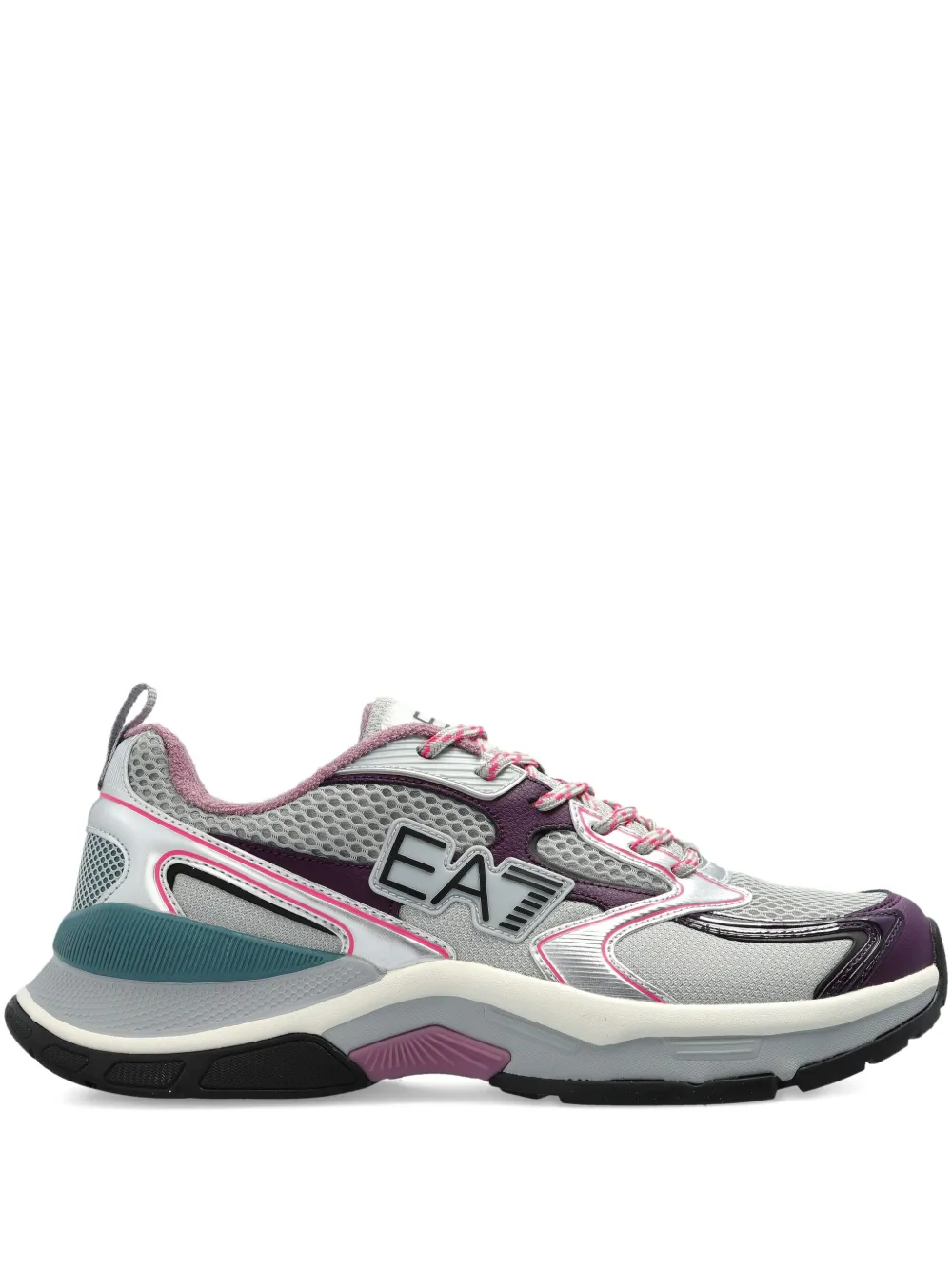 Ea7 Emporio Armani panelled sneakers Grey