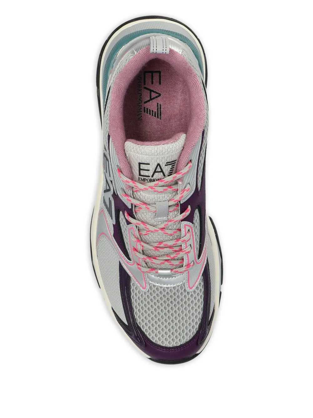 Ea7 Emporio Armani panelled sneakers Grey