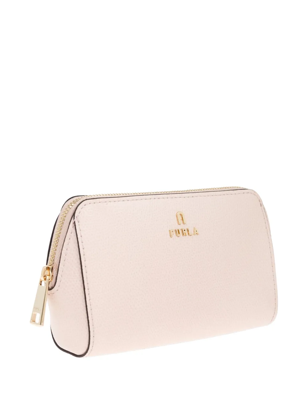 Furla Make-up tas met logoplakkaat en rits Roze
