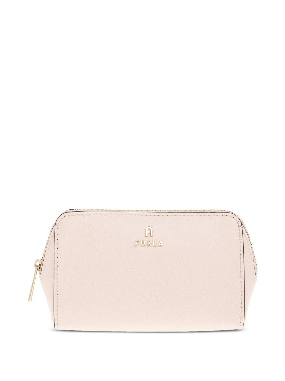 Furla Make-up tas met logoplakkaat en rits Roze