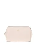 Furla logo-plaque zip-top make-up bag - Pink