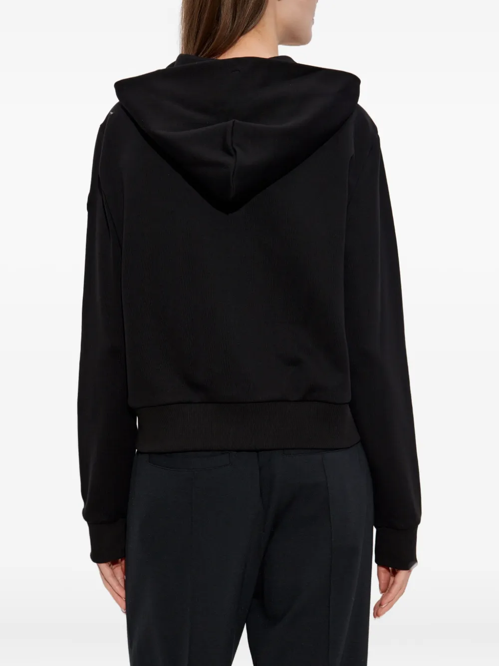Moncler Gevoerd jack met capuchon 999 BLACK