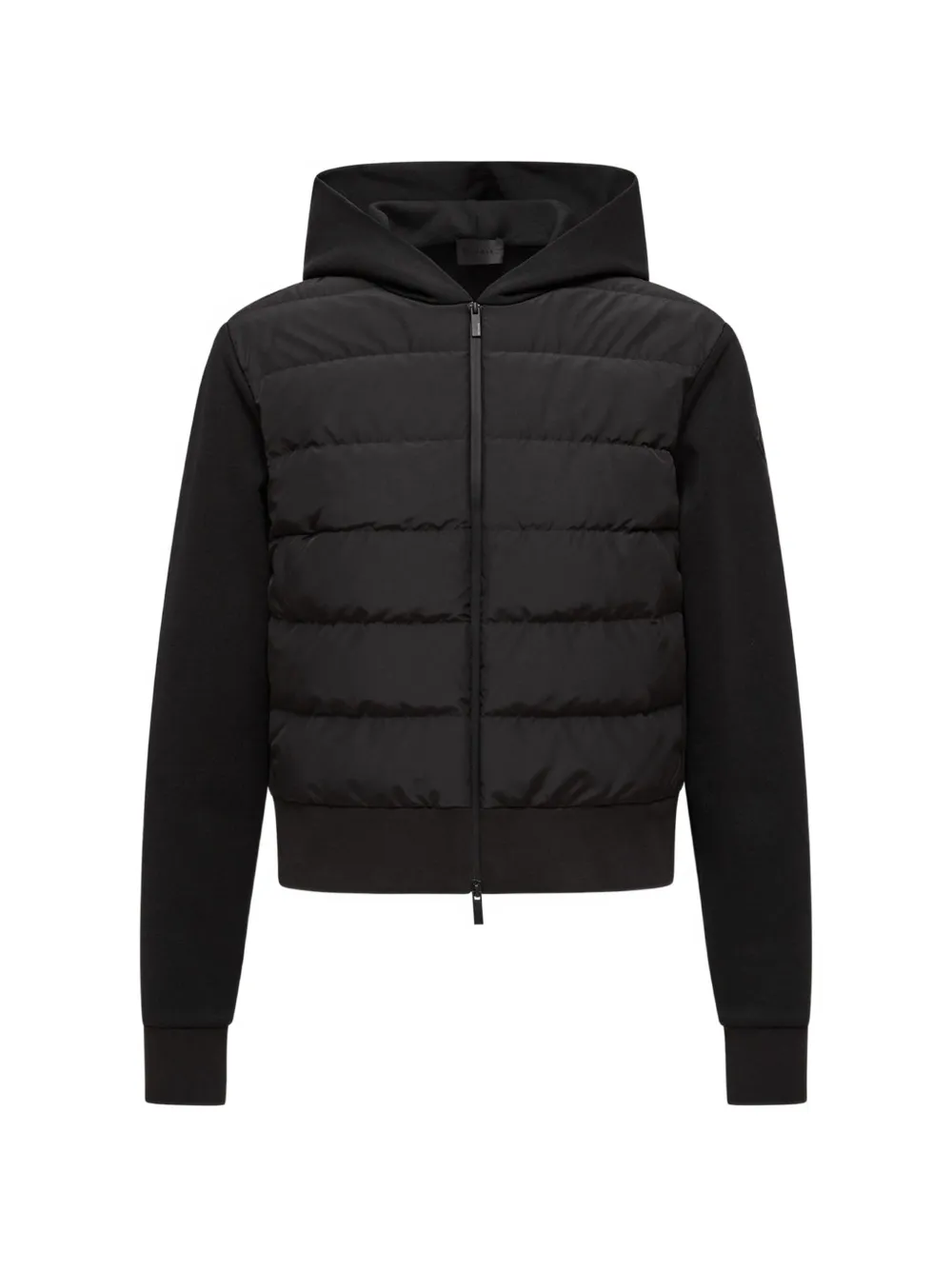 Moncler Gevoerd jack met capuchon 999 BLACK