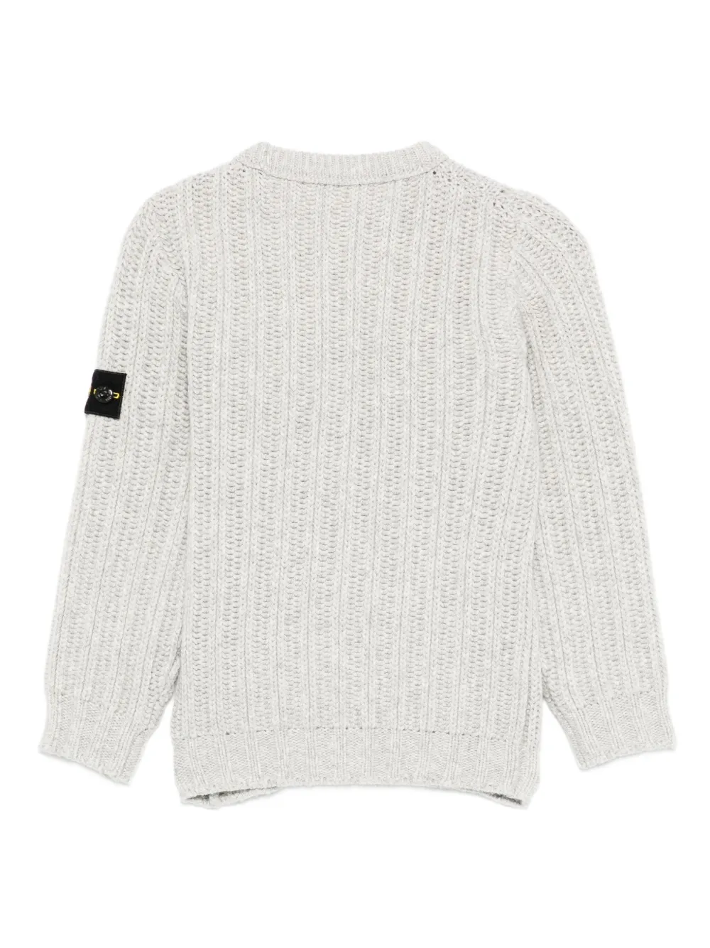 Stone Island Junior ribbed-knit logo-patch jumper | Boys Knitwear | Image 2