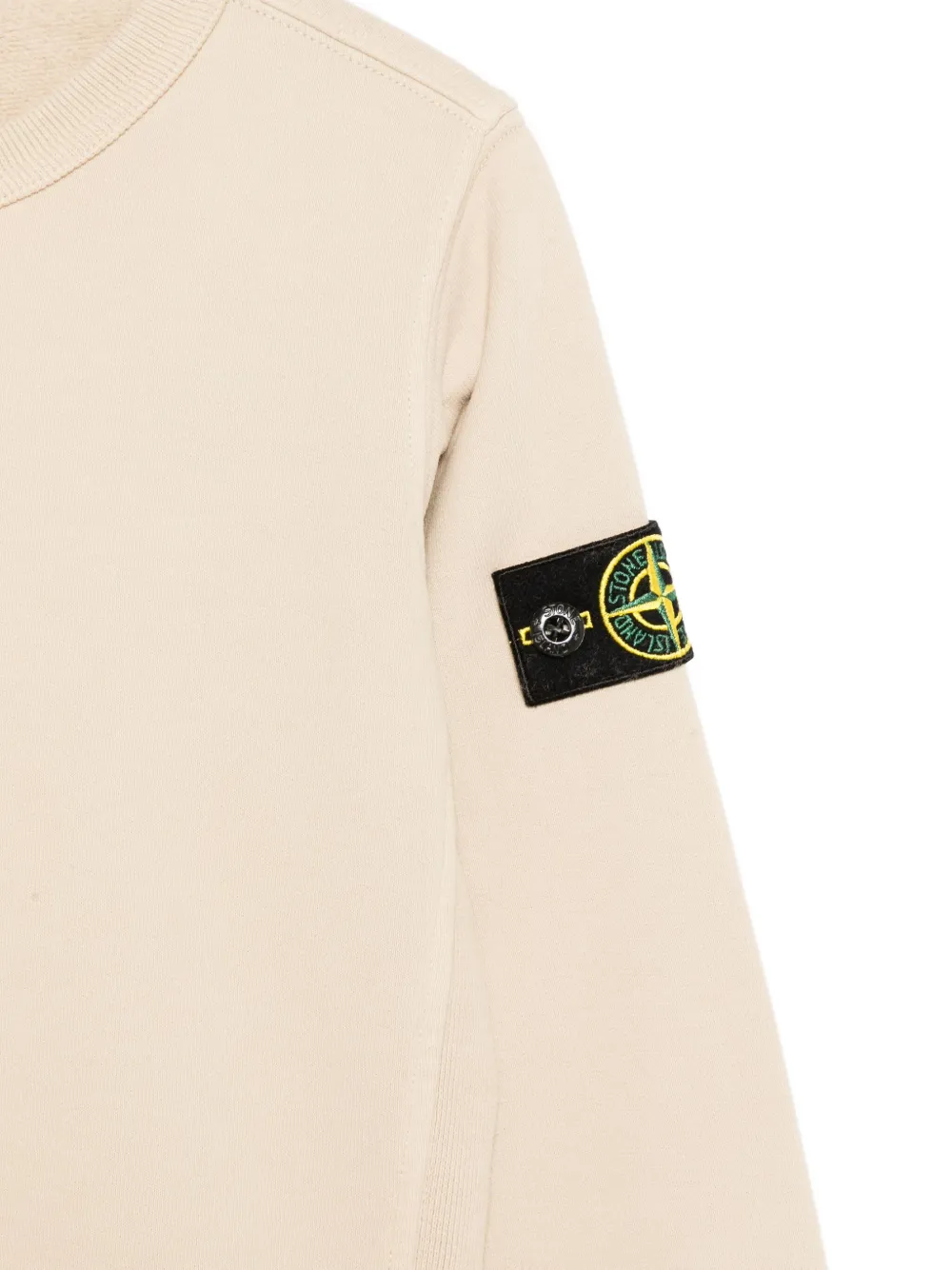 Stone Island Junior Sweater met logopatch Beige