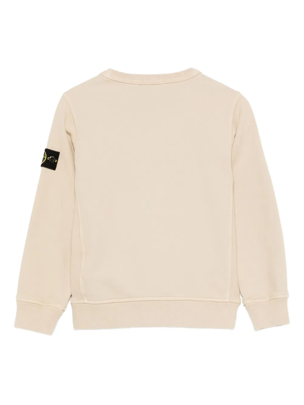 Stone Island Junior Sweater met logopatch Beige