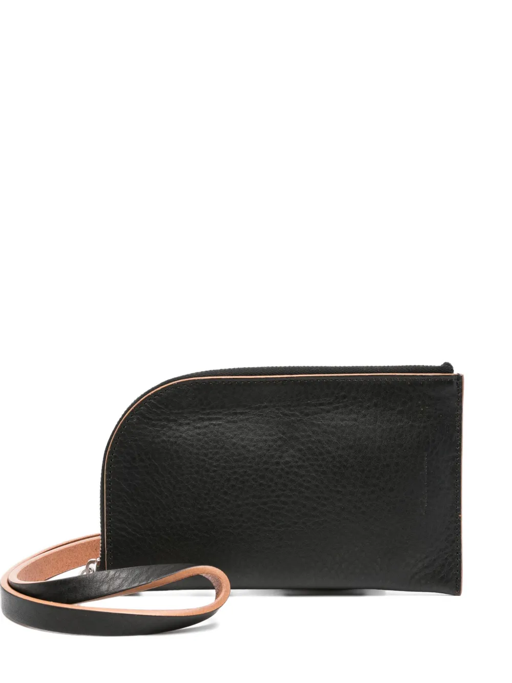 Rick Owens leather wallet Zwart