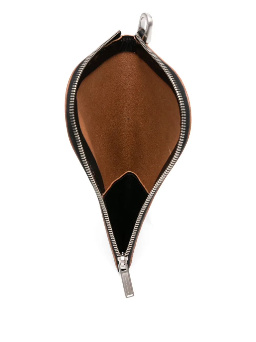 Rick Owens leather wallet Zwart