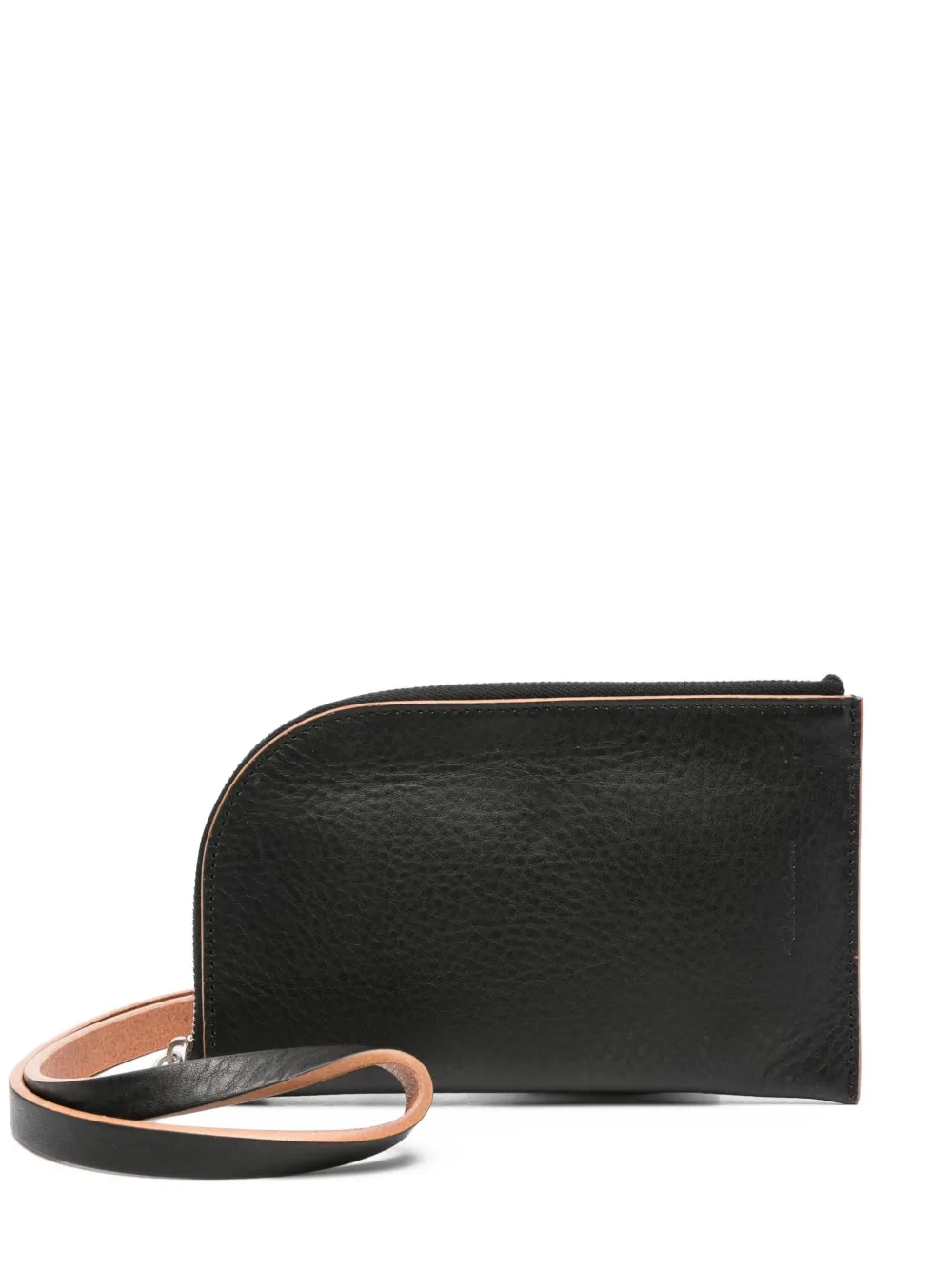 Rick Owens leather wallet Zwart