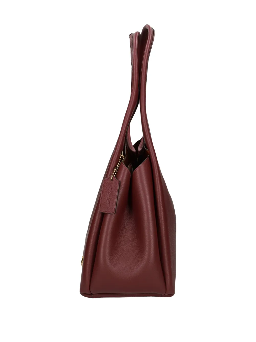 Coach Lana medium leren schoudertas met handgreep Rood