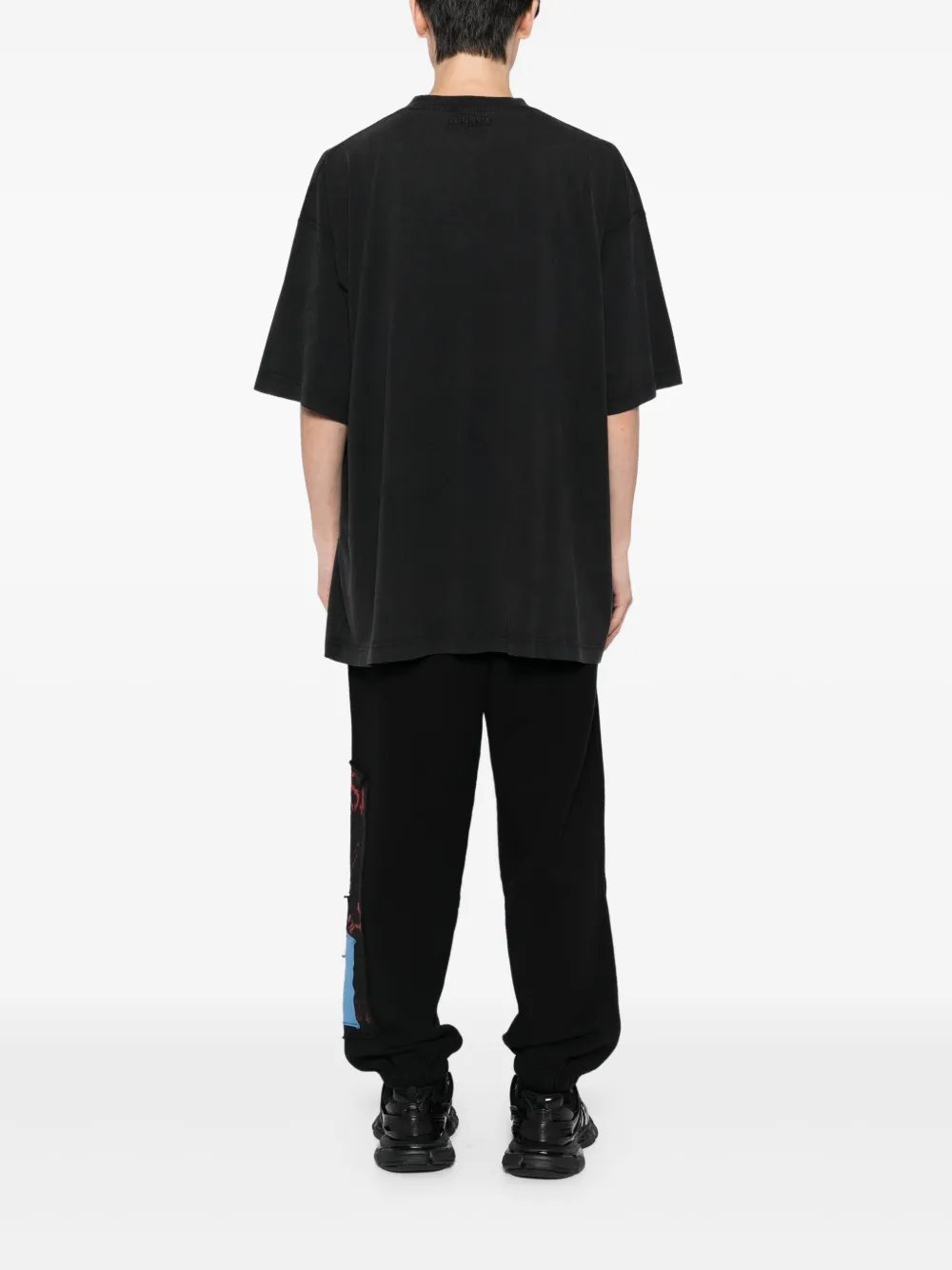VETEMENTS T-shirt met logoprint Zwart