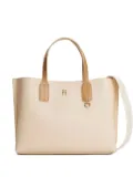 Tommy Hilfiger logo-plaque tote bag - Neutrals