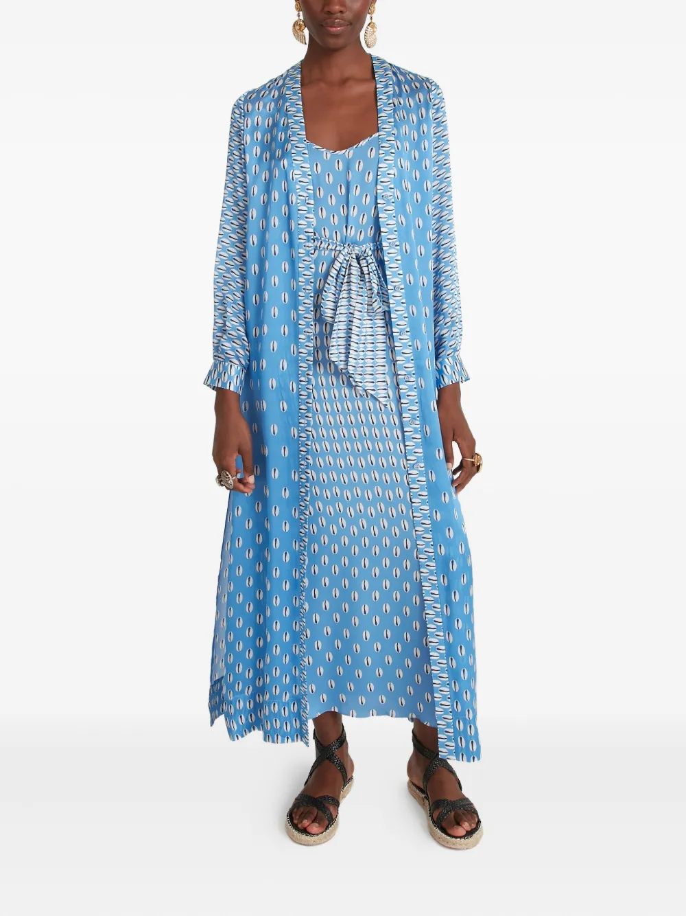 Temperley London Cowrie print silk coat | Oversized Coats | Image 2