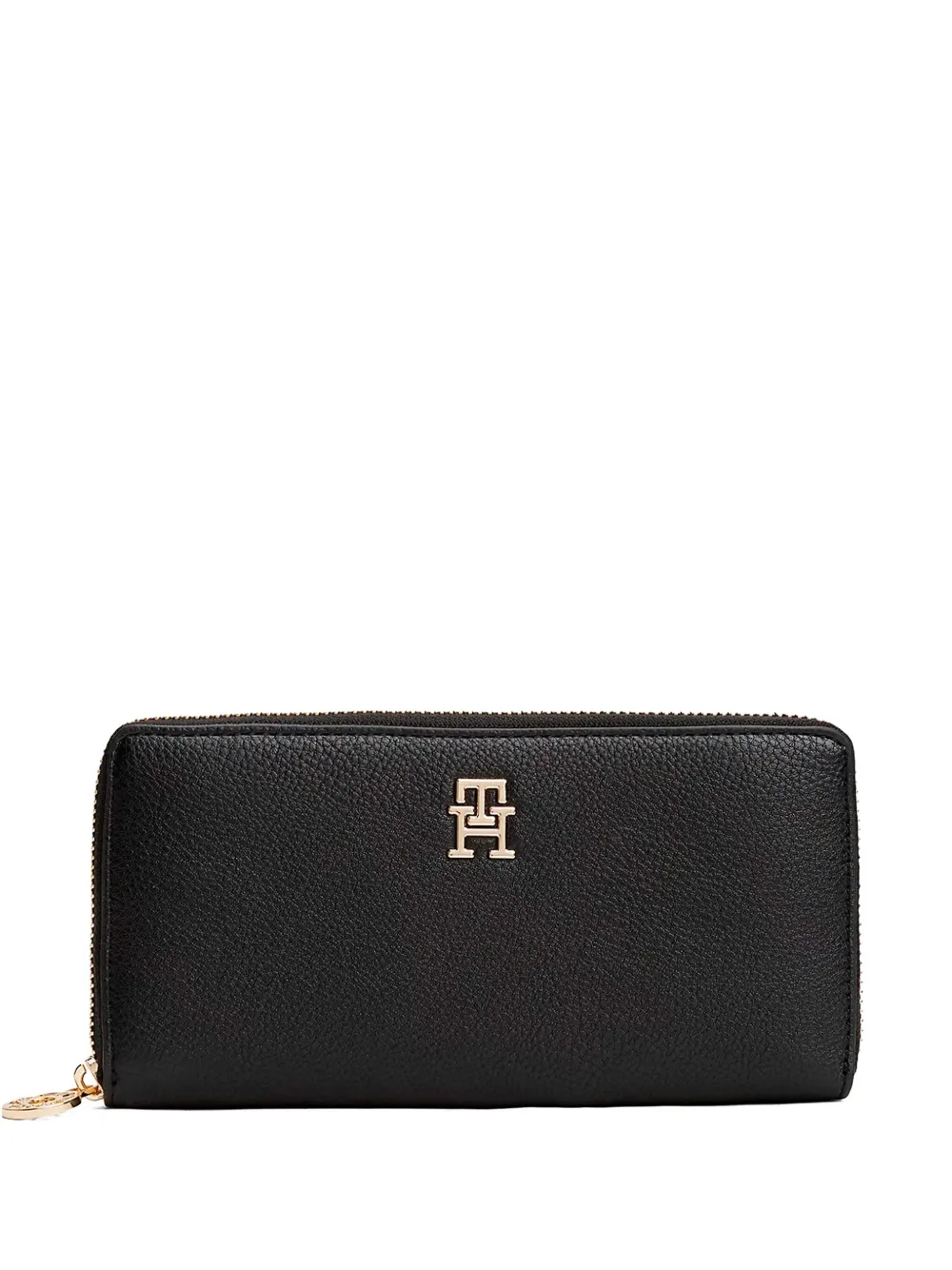 Tommy Hilfiger Portemonnee met logoplakkaat Zwart