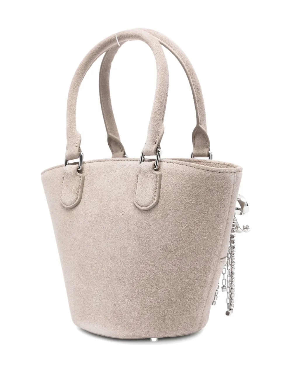 Self-Portrait Shopper verfraaid met bedel Grijs