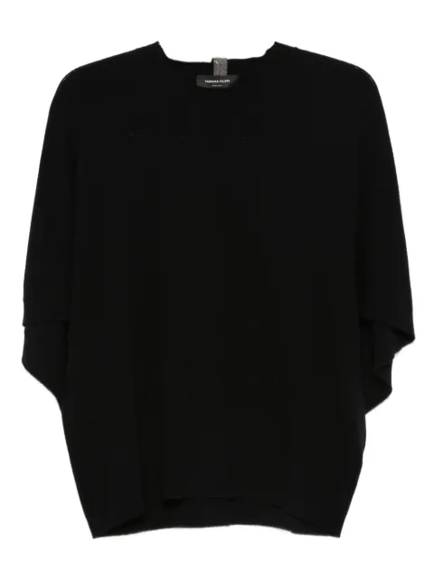 Fabiana Filippi round-neck batwing top