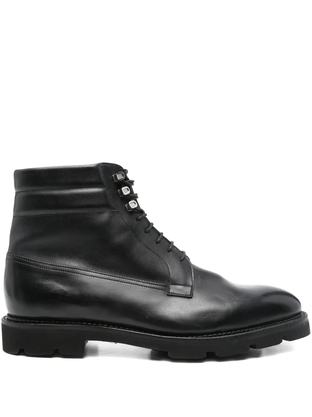 John Lobb Alder leren laarzen Zwart