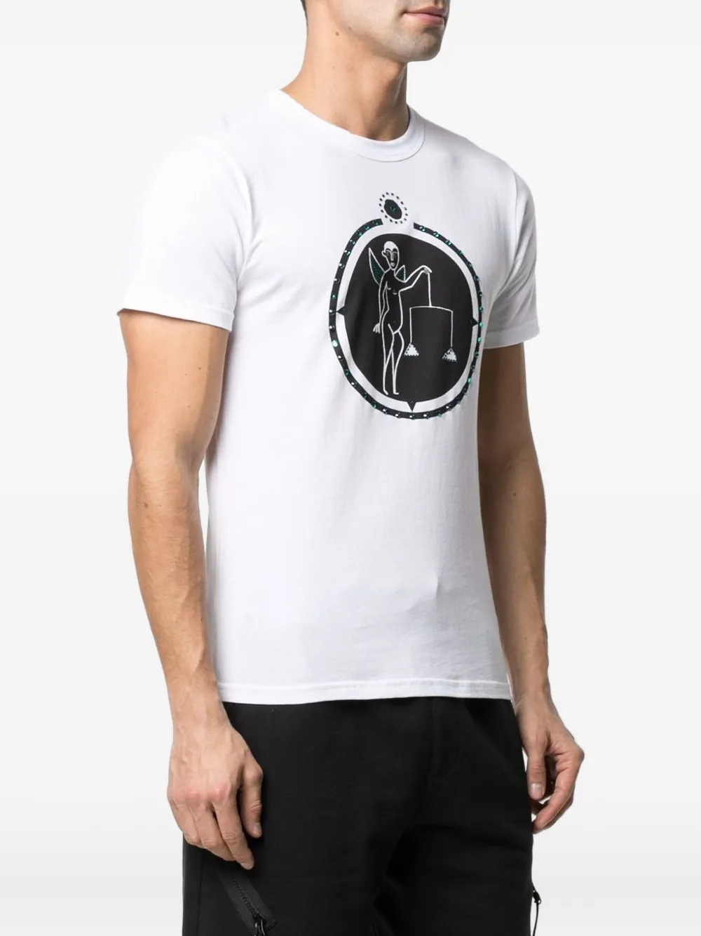 Swarovski Libra-print T-shirt Wit