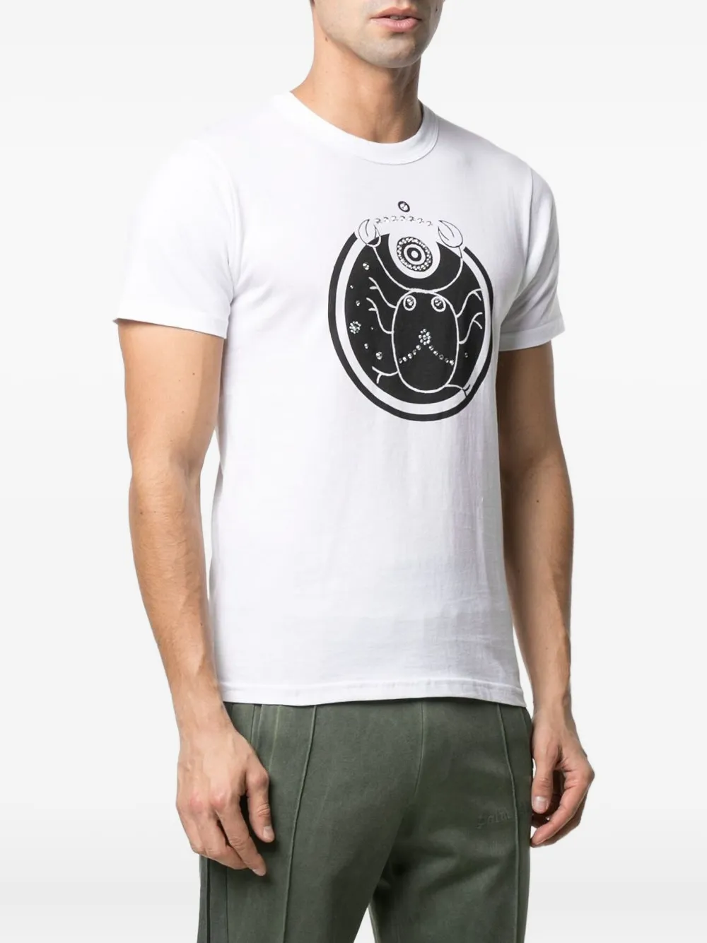 Swarovski crystal-embellished T-shirt Wit