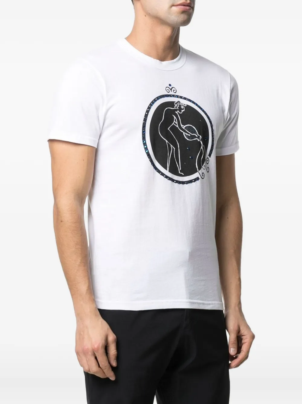 Swarovski x 10 Corso Como crystal-embellished T-shirt Wit