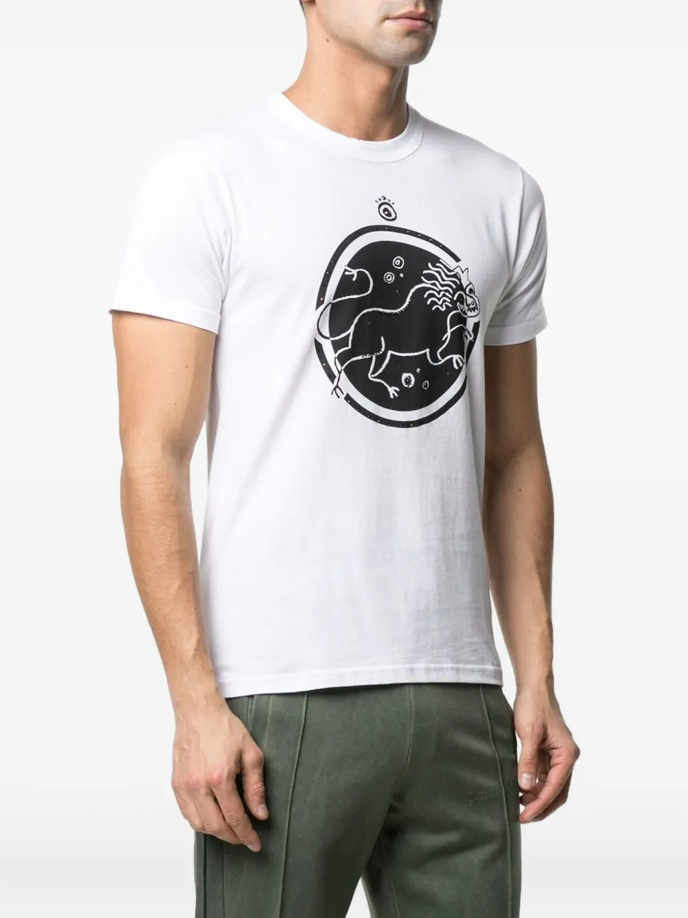 Swarovski crystal-embellished T-shirt Wit