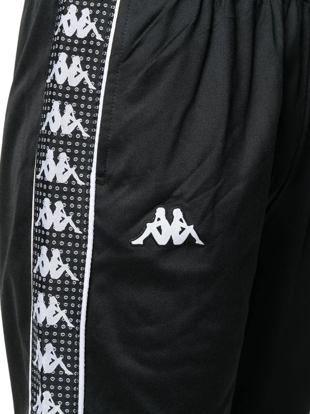Kappa logo-tape track pants Zwart