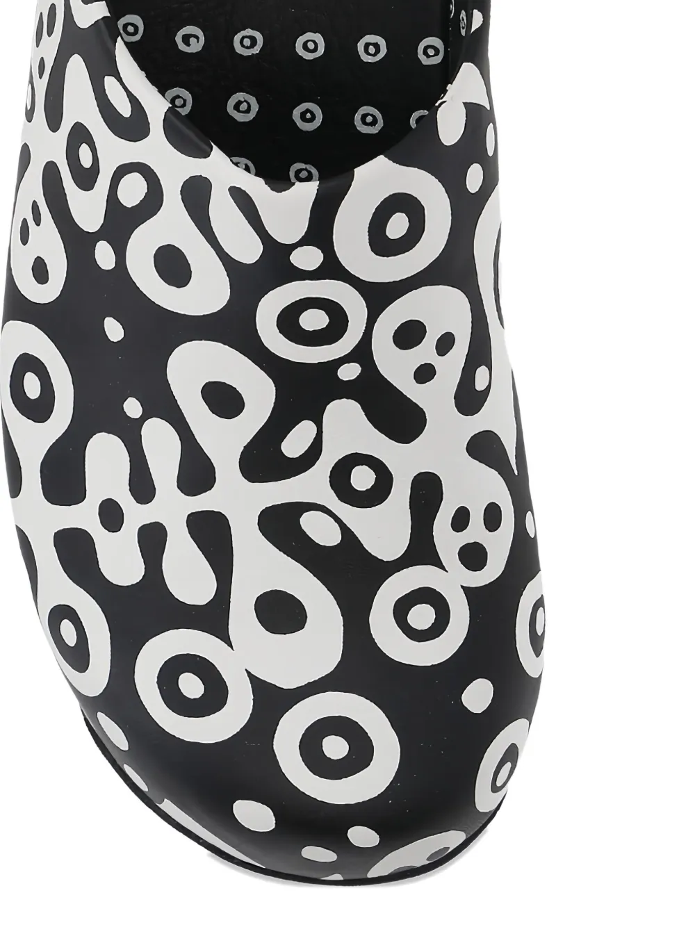 FitFlop Muiltjes met grafische print Zwart