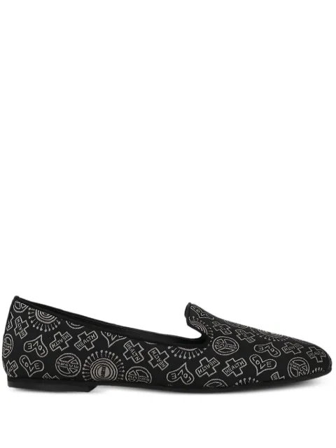 10 CORSO COMO embroidered-symbols loafers