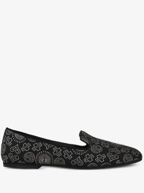10 CORSO COMO embroidered-symbols loafers