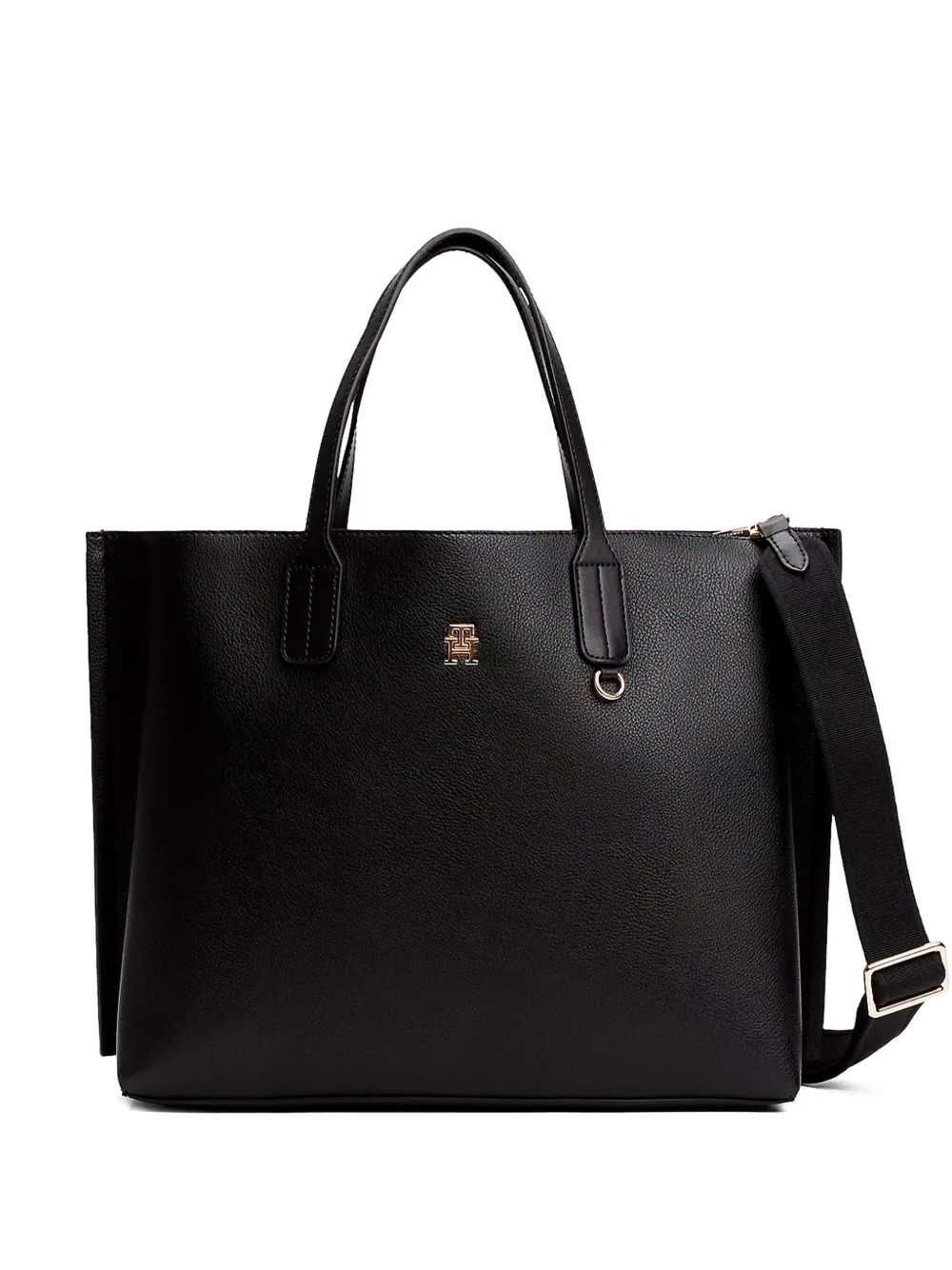 Tommy Hilfiger logo-plaque tote bag | Black | Image 1