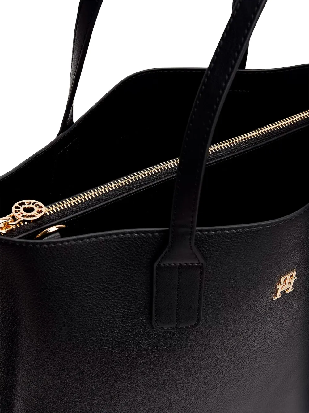 Tommy Hilfiger Heuptas met logoplakkaat Zwart