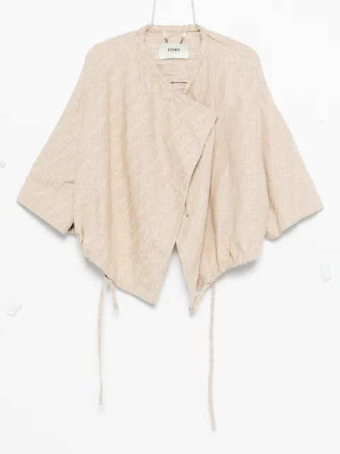 FENDI FF-jacquard drawstring jacket
