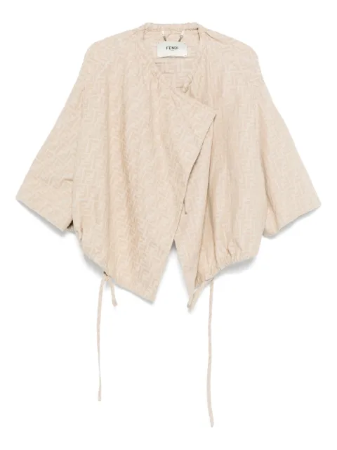 FENDI FF-jacquard drawstring jacket
