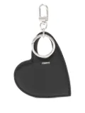 Coperni heart-shaped leather keyring - Black