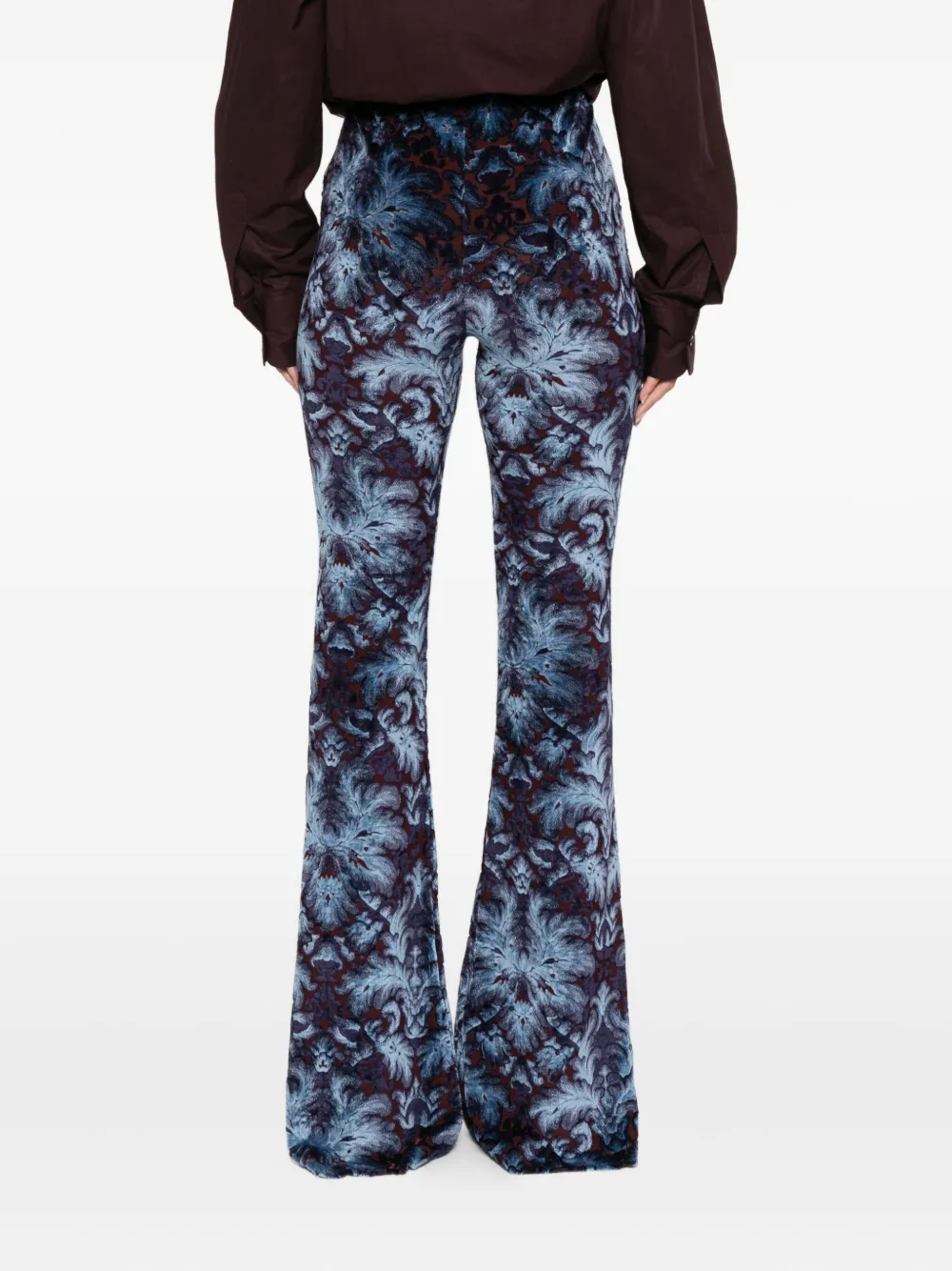 ETRO Broek met abstract patroon Blauw