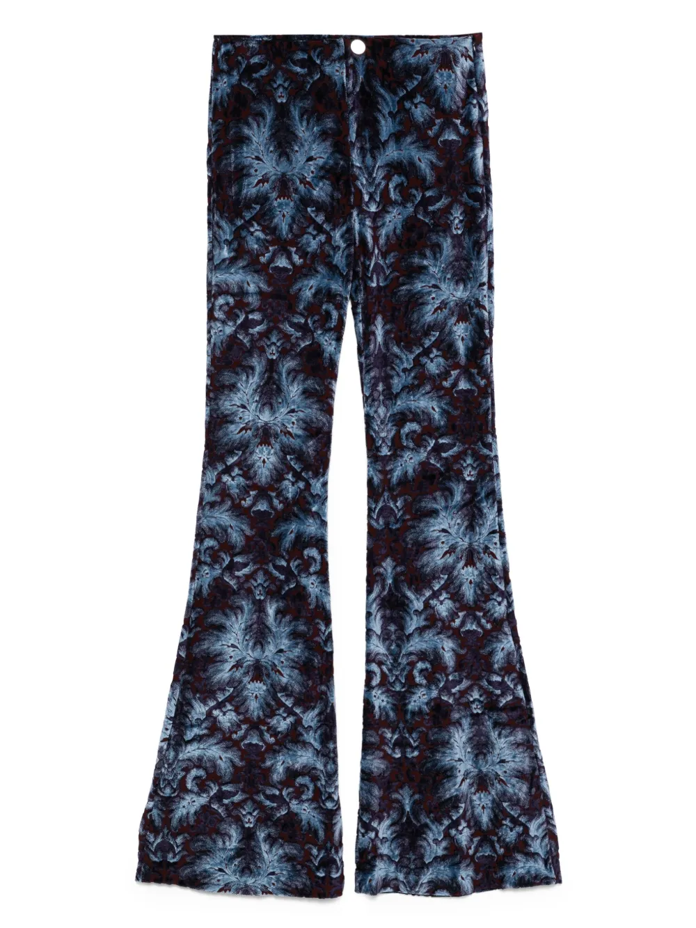 ETRO Broek met abstract patroon Blauw